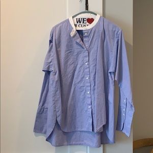 Thomas mason for j crew button up blouse